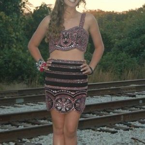 @ Piece Homecoming Dress